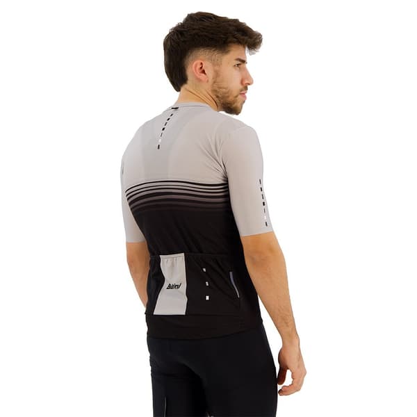 Santini Noir Korta ärmar Cykeltröja Grå S Man