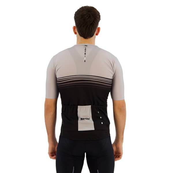 Santini Noir Korta ärmar Cykeltröja Grå S Man