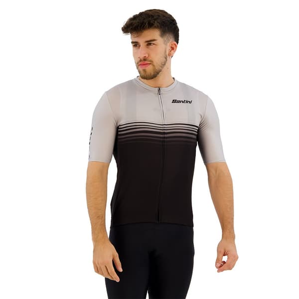 Santini Noir Korta ärmar Cykeltröja Grå S Man