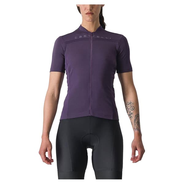 Castelli Anima 4 Lyhythihainen Pyöräilypaita Violetti S Nainen