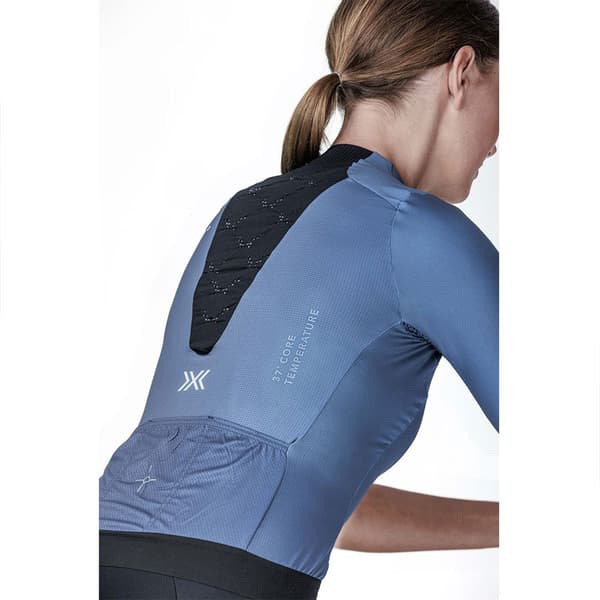 X-bionic Corefusion Aero Lyhythihainen Pyöräilypaita Sininen L Nainen
