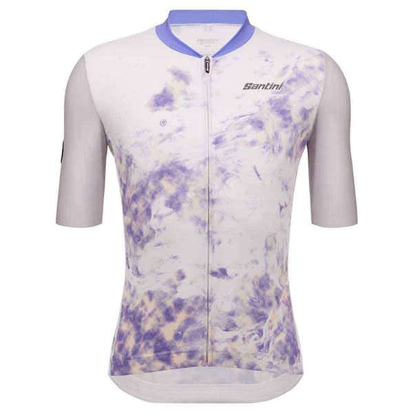 Santini Marble Sllim Fit Kortærmet Trøje Lilla XS Mand