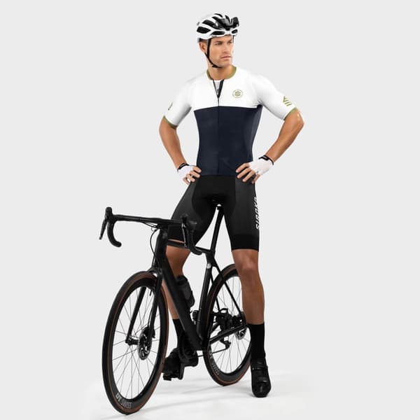 Siroko M2 Superclass Korta ärmar Cykeltröja Vit S Man