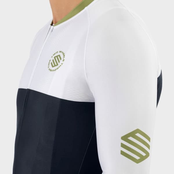 Siroko M2 Superclass Korta ärmar Cykeltröja Vit S Man