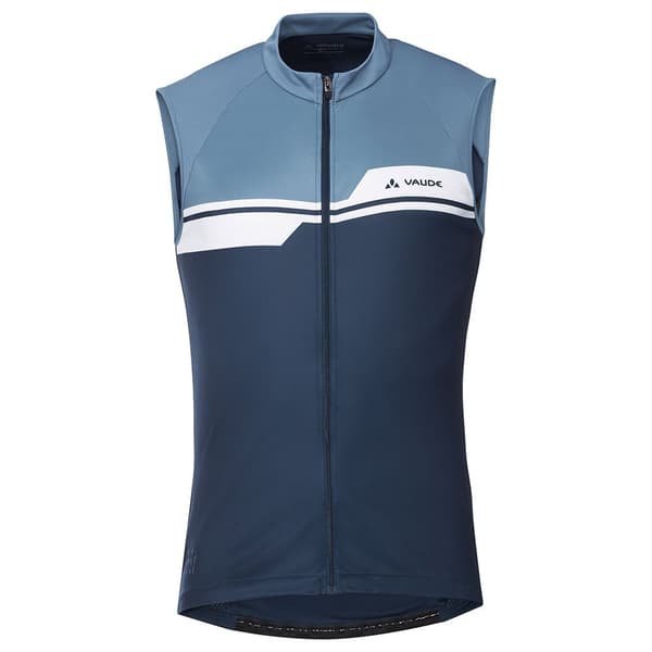 Vaude Bike Posta Fz Tricot Ärmlös Cykeltröja Blå S Man