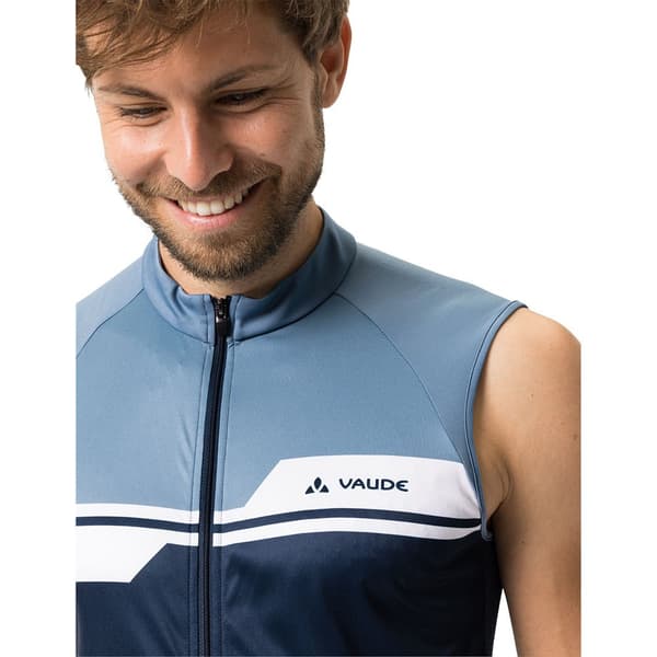 Vaude Bike Posta Fz Tricot Ärmlös Cykeltröja Blå S Man