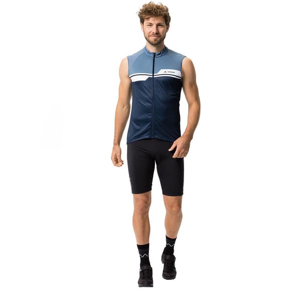 Vaude Bike Posta Fz Tricot Ärmlös Cykeltröja Blå S Man