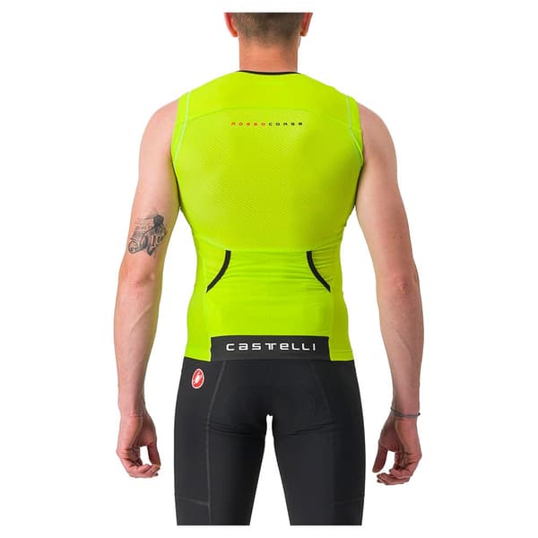 Castelli Free Tri 2 Ærmeløs Cykeltrøje Gul S Mand