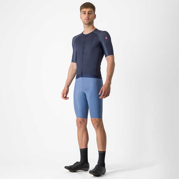 Castelli Aero Race 7.0 Korta ärmar Cykeltröja Blå XL Man