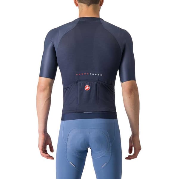 Castelli Aero Race 7.0 Korta ärmar Cykeltröja Blå XL Man