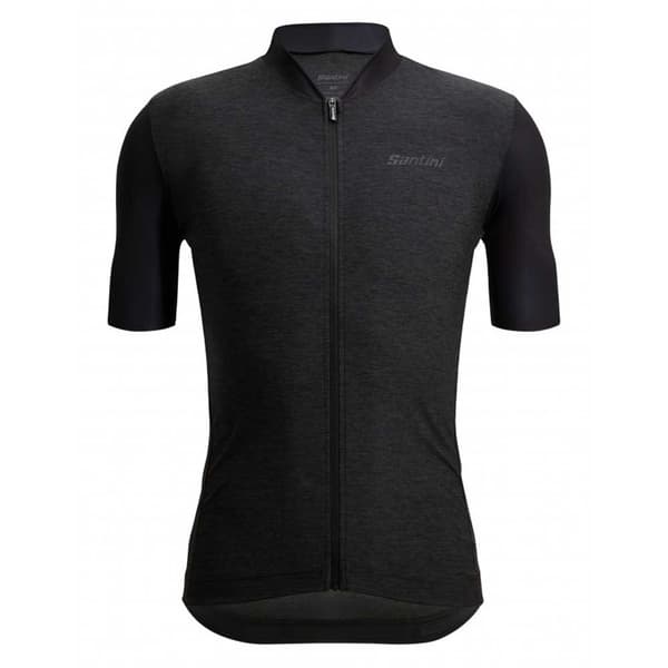 Santini Colore Puro Lyhythihainen Pyöräilypaita Musta 2XL Mies