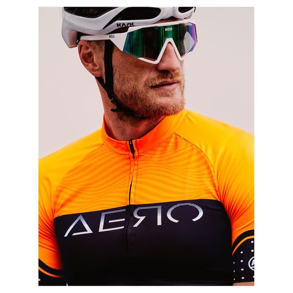 Bicycle Line Aero S2 Korta ärmar Cykeltröja Orange XL Man