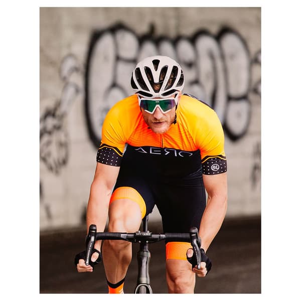 Bicycle Line Aero S2 Korta ärmar Cykeltröja Orange XL Man