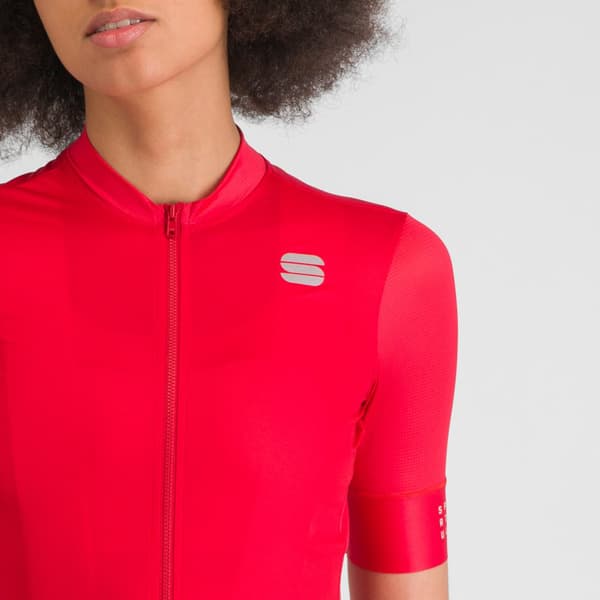 Sportful Srk Korta ärmar Cykeltröja Röd S Kvinna