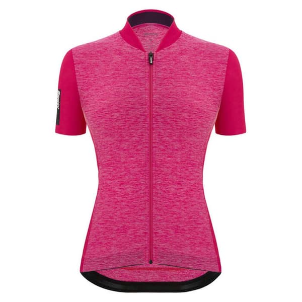 Santini Colore Puro Korta ärmar Cykeltröja Rosa XL Kvinna
