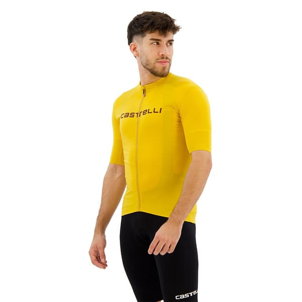 Castelli Prologo Lite Kortærmet Trøje Gul 2XL Mand