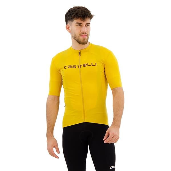 Castelli Prologo Lite Kortærmet Trøje Gul 2XL Mand
