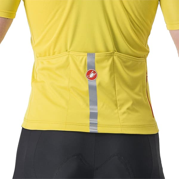 Castelli Classifica Korta ärmar Cykeltröja Gul XL Man