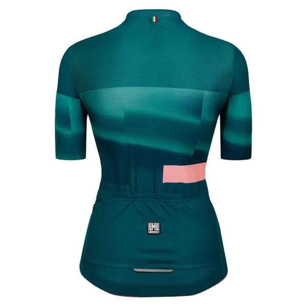 Santini Mirage Korta ärmar Cykeltröja Grönt 2XL Kvinna