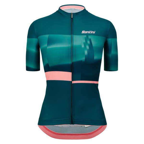 Santini Mirage Korta ärmar Cykeltröja Grönt 2XL Kvinna