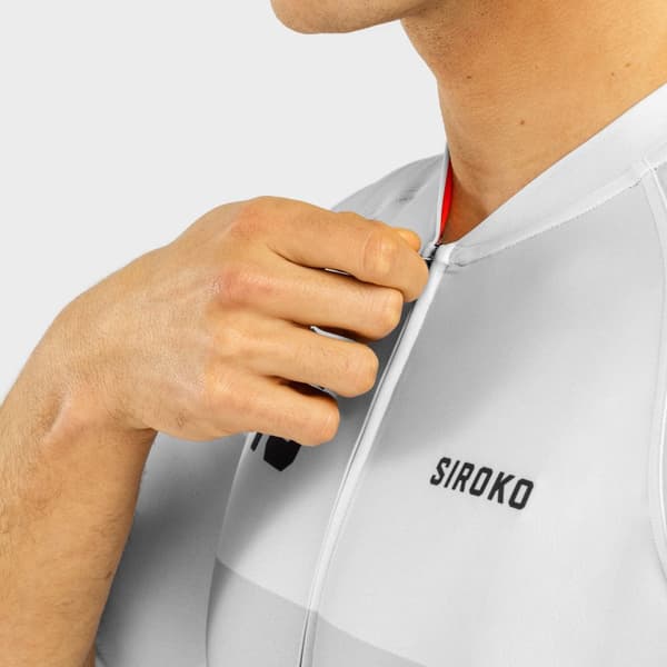 Siroko M2 Roscoff Korta ärmar Cykeltröja Grå XL Man