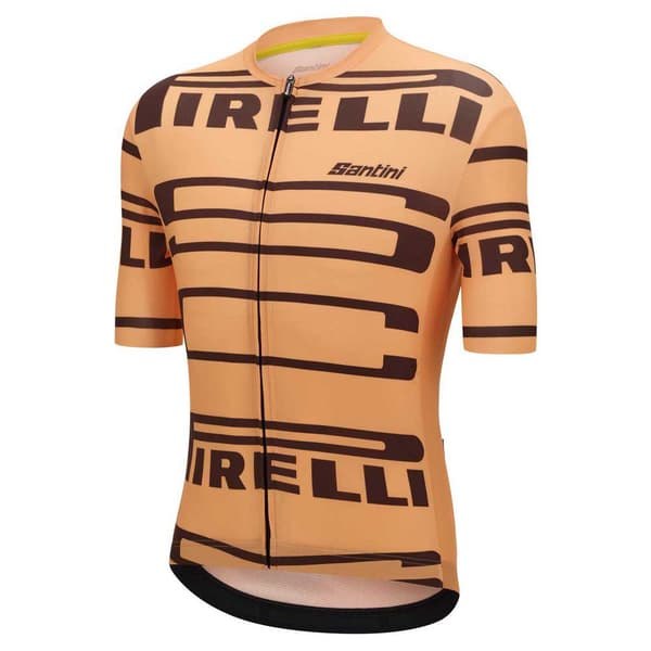 Santini Pirelli Kortærmet Trøje Orange M Mand