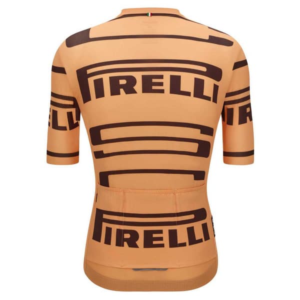 Santini Pirelli Kortærmet Trøje Orange M Mand