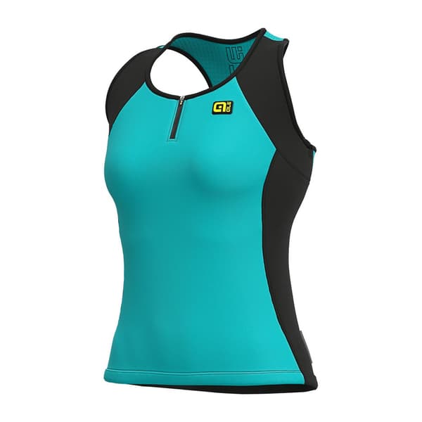 Ale Solid Color Block Hihaton Pyöräilypaita Sininen XL Nainen