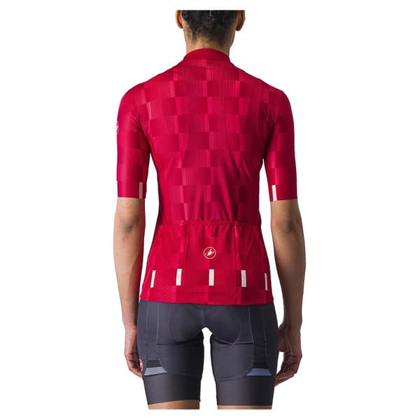 Castelli Dimensione Korta ärmar Cykeltröja Röd L Kvinna