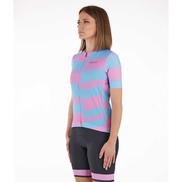 Santini Furia Smart Korta ärmar Cykeltröja Rosa 2XS Kvinna
