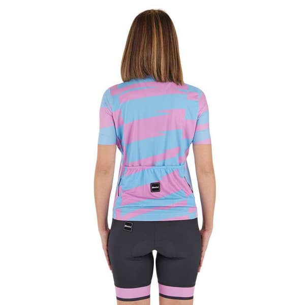 Santini Furia Smart Korta ärmar Cykeltröja Rosa 2XS Kvinna