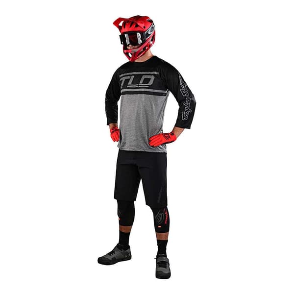 Troy Lee Designs Ruckus Pitkähihainen Trikoo Musta,Harmaa M Mies