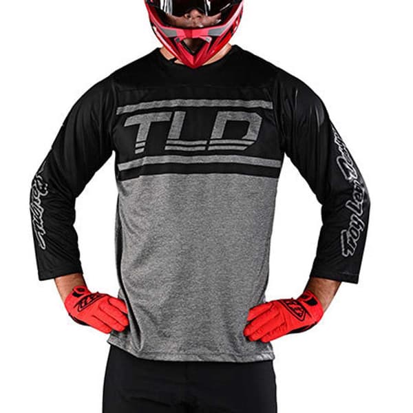Troy Lee Designs Ruckus Pitkähihainen Trikoo Musta,Harmaa M Mies