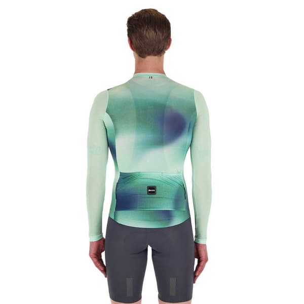 Santini Ombra Eco Sleek Langærmet Trøje Grøn S Mand