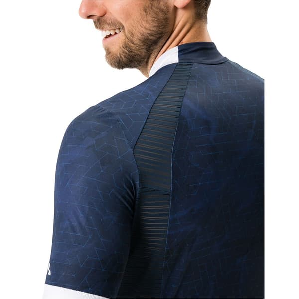 Vaude Bike Furka Fz Tricot Korta ärmar Cykeltröja Blå L Man