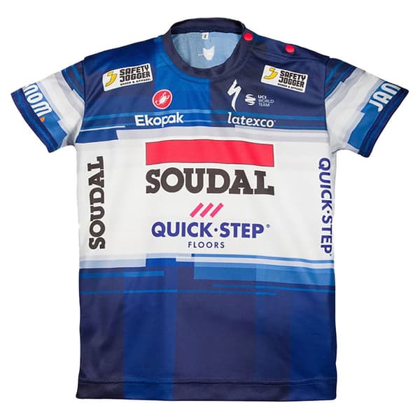 Castelli Soudal Quick-step 2023 Lyhythihainen Pyöräilypaita Sininen 12 Years Poika