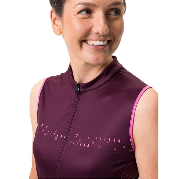 Vaude Bike Posta Fz Tricot Ärmlös Cykeltröja Lila 42 Kvinna