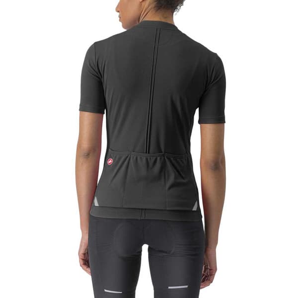 Castelli Anima 4 Korta ärmar Cykeltröja Grå XS Kvinna