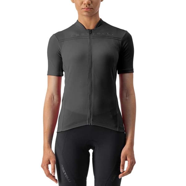 Castelli Anima 4 Korta ärmar Cykeltröja Grå XS Kvinna