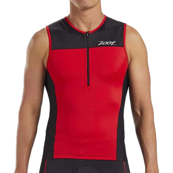 Zoot Core + Tri Ärmlös Cykeltröja Röd L Man