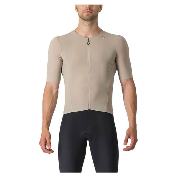Castelli Premio Korta ärmar Cykeltröja Beige L Man