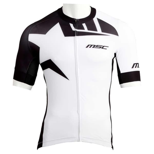 Msc Pro Race Korta ärmar Cykeltröja Vit XL Man