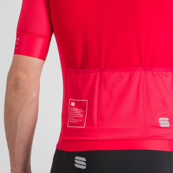 Sportful Srk Korta ärmar Cykeltröja Röd XL Man