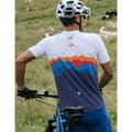 Miniatyrbillede 4 af 5: Bicycle Line Dolomiti Kortsærmet Enduro-trøje Hvid,Blå XL Mand