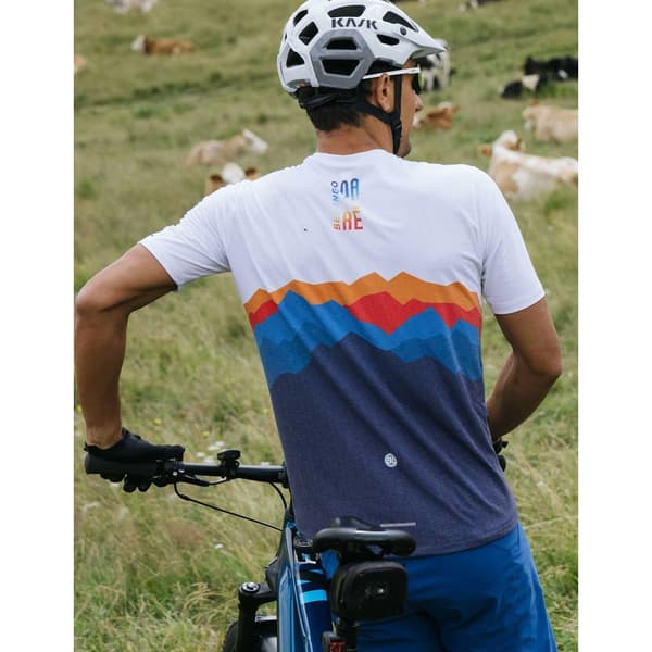 Bicycle Line Dolomiti Kortsærmet Enduro-trøje Hvid,Blå XL Mand