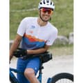 Miniatyrbillede 5 af 5: Bicycle Line Dolomiti Kortsærmet Enduro-trøje Hvid,Blå XL Mand