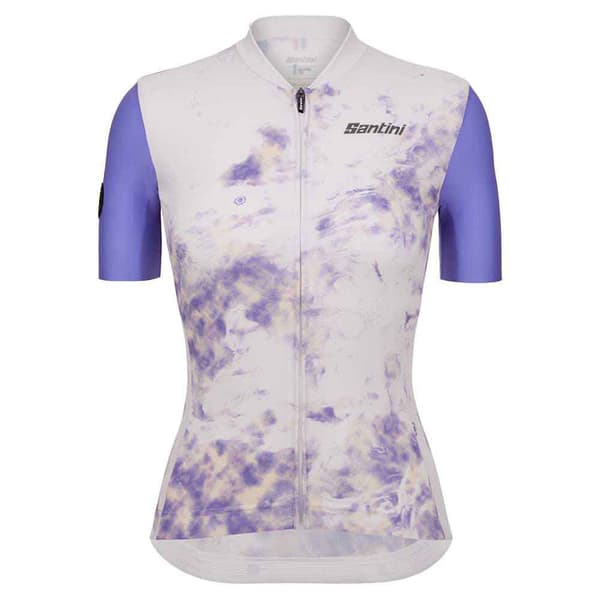 Santini Marble Slim Fit Kortærmet Trøje Lilla L Kvinde