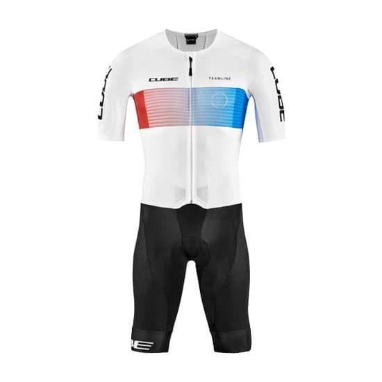 Cube Teamline Racerdragt Hvid 2XL Mand