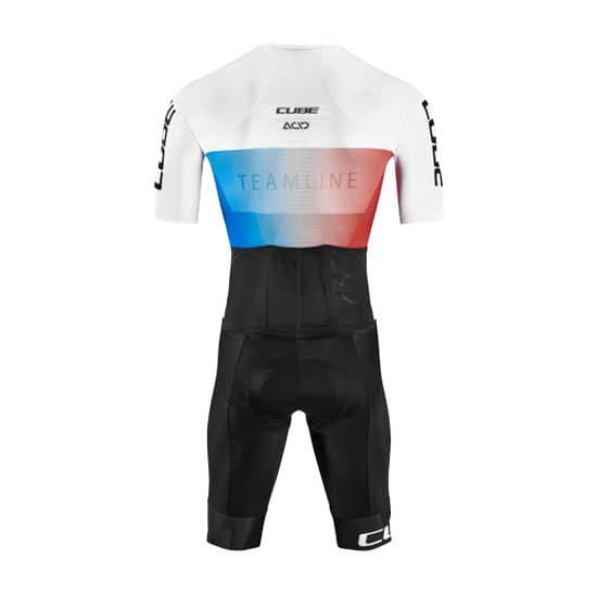 Cube Teamline Racerdragt Hvid 2XL Mand