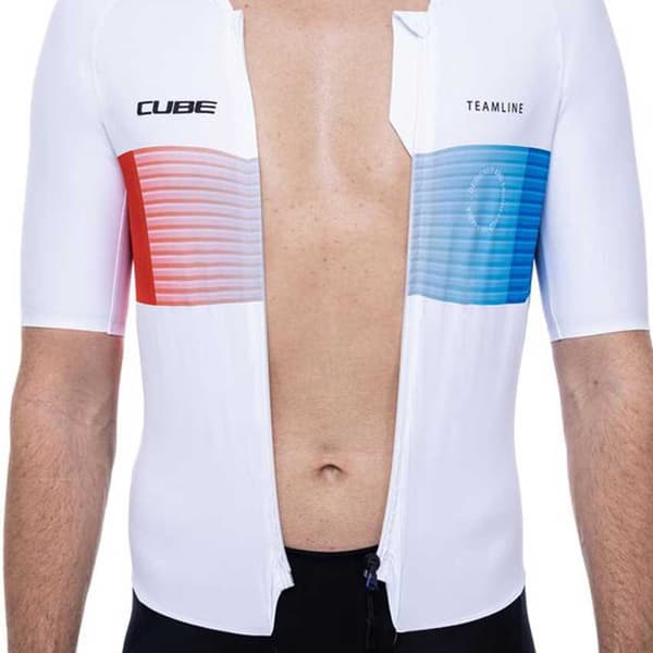 Cube Teamline Racerdragt Hvid 2XL Mand